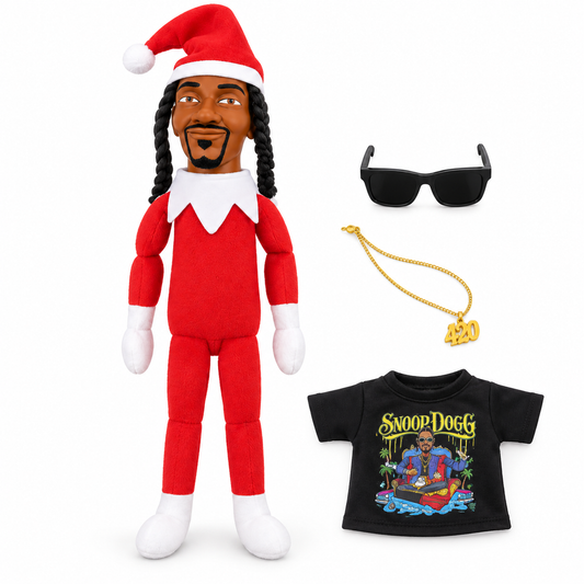 Snoop Elf on the Shelf - Christmas Elf Doll Figurine